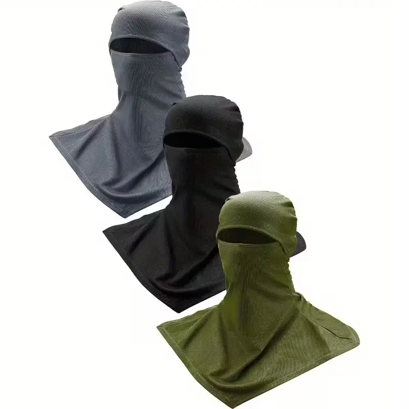 3pcs Sunshade Balaclava Hat - Windproof Elastic Mask Suitable for Outdoor Activities - Perfect for Cycling, Hiking, Fishing, And Camping in Spring And Summer