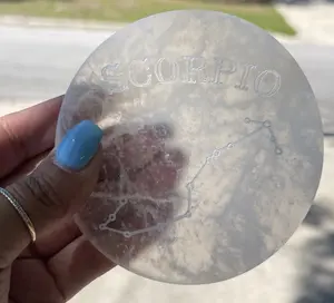 Selenite Zodiac Charging Plate