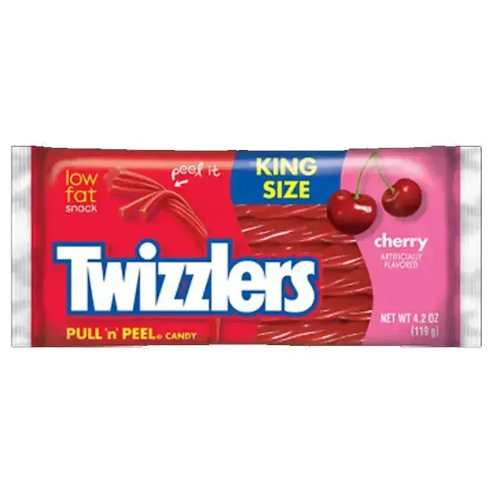 Twizzlers Strawberry Licorice Twists King Size Packs: 15-Piece Box Twizzlers Strawberry Licorice Twists King Size Packs: 15-Piece Box