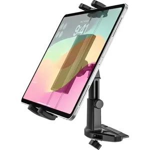 Tablet Holder CD Slot, Adjustable Arm CD Player Tablet Mount, 360 Rotation  CD Insert Clamp for iPad Pro 13 12.9 Mini Air, Galaxy Tab/Z Fold/Z Flip, , More 4-13" Devices