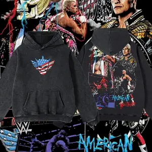 Men's Classic Seamless Streetwear T-Shirt - Reality.Wear Limited Cody Rhodes#1 WWE Acid Washed Heavyweight 100% Cotton Apparel, Unisex Oversized Graphic Top, Retro Vintage Fabric Tee with Hoodie-Inspired Design