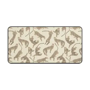 Iveta Abolina Cheetahs Tan Desk Mat