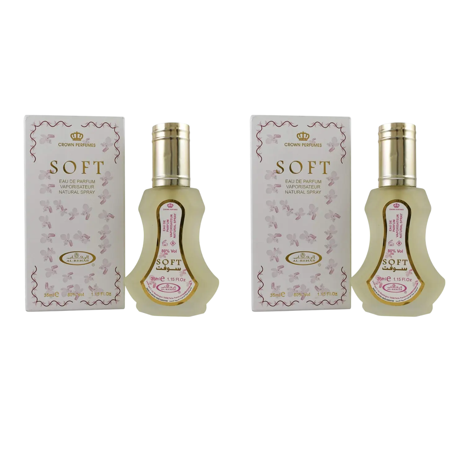 (2pc Bundle Pack) Soft by Al-Rehab EDP Spray, 35ml