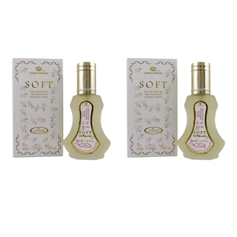 (2pc Bundle Pack) Soft by Al-Rehab EDP Spray, 35ml