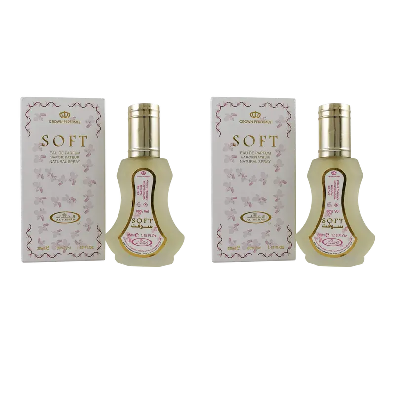 (2pc Bundle Pack) Soft by Al-Rehab EDP Spray, 35ml