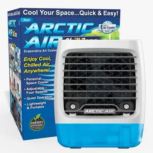 Arctic Air Portable AC Chill Zone Evaporative Cooler Mister Night Light Adjustable Four Speeds Quiet Operation Lightweight