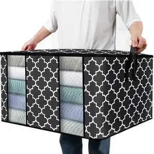 PVC Storage Bag with Visible Window, Foldable Moisture-Proof Clothing Quilt Organizer, Durable & Convenient Space Saver Solution, Space Saving Storage, Space Saver Bags