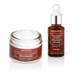 MOIRA Collagen Retinol Treatment Skincare Set, Facial Serum 30ml + Moisturizer 50g, Hydrating & Firming Care for All Skin Types