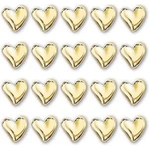 22Pcs Fridge Magnets,Cute Love Heart Decorative Magnets, Refrigerator Magnets for Whiteboard Cabinet Locker,Strong Holding Power,Gold