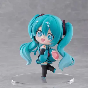 Hatsune Miku Chibi Figure UWA Series Soft Fluffy Smile Ita Bag Style Anime Peripheral Collectible Vocaloid Cute Girl In