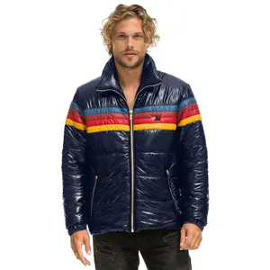 4 STRIPE LUXE TRAVELER JACKET - GLOSSY NAVY