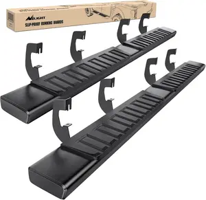 Nilight Running Boards for 2007-2018 Chevy Silverado/GMC Sierra 1500 Crew Cab 2007-2019 Chevy Silverado/GMC Sierra 2500HD 3500HD 6 Inch Slip-Proof Aluminum Side Step Nerf Bars Car Truck Autos Parts Crash Guard Automotive dealsforyoudays