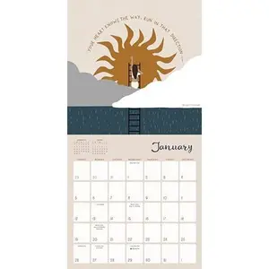 USED-Grow with the Flow 2025 Mini Calendar: A Year of Celebrating Balance & Self Love, 7 x 7