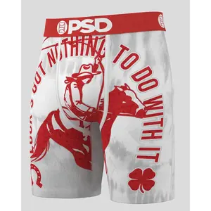 PSD Men's Down On Luck Boxer Brief - Standard Length 7 Inch Inseam, Soft and Breathable Poly Blend Fabric