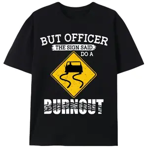 Drift Road Sign Meme |   Men's Graphic T-Shirt |   Unisex Funny Casual Tee for Car Enthusiasts |   Summer Gift for Driving Lovers