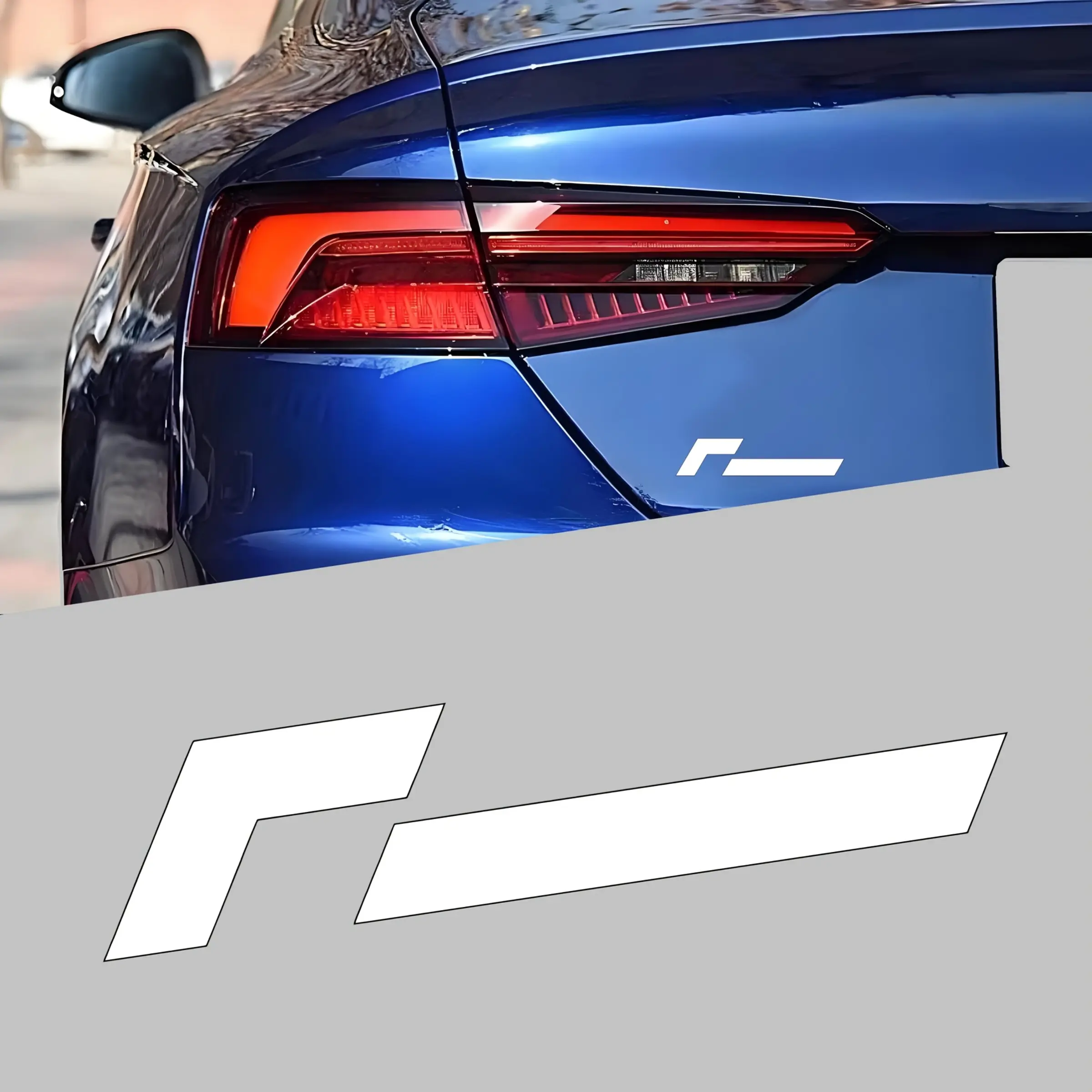 2PCS R Line Car Stickers Sticker For Cars Car Logo Badge Stickers Vehicle Styling Accessories Car Decals Suitable for Volkswagen GTI Polo Golf Passat Tiguan Arteon Touareg CC Taigo Caddy Jetta T-ROC