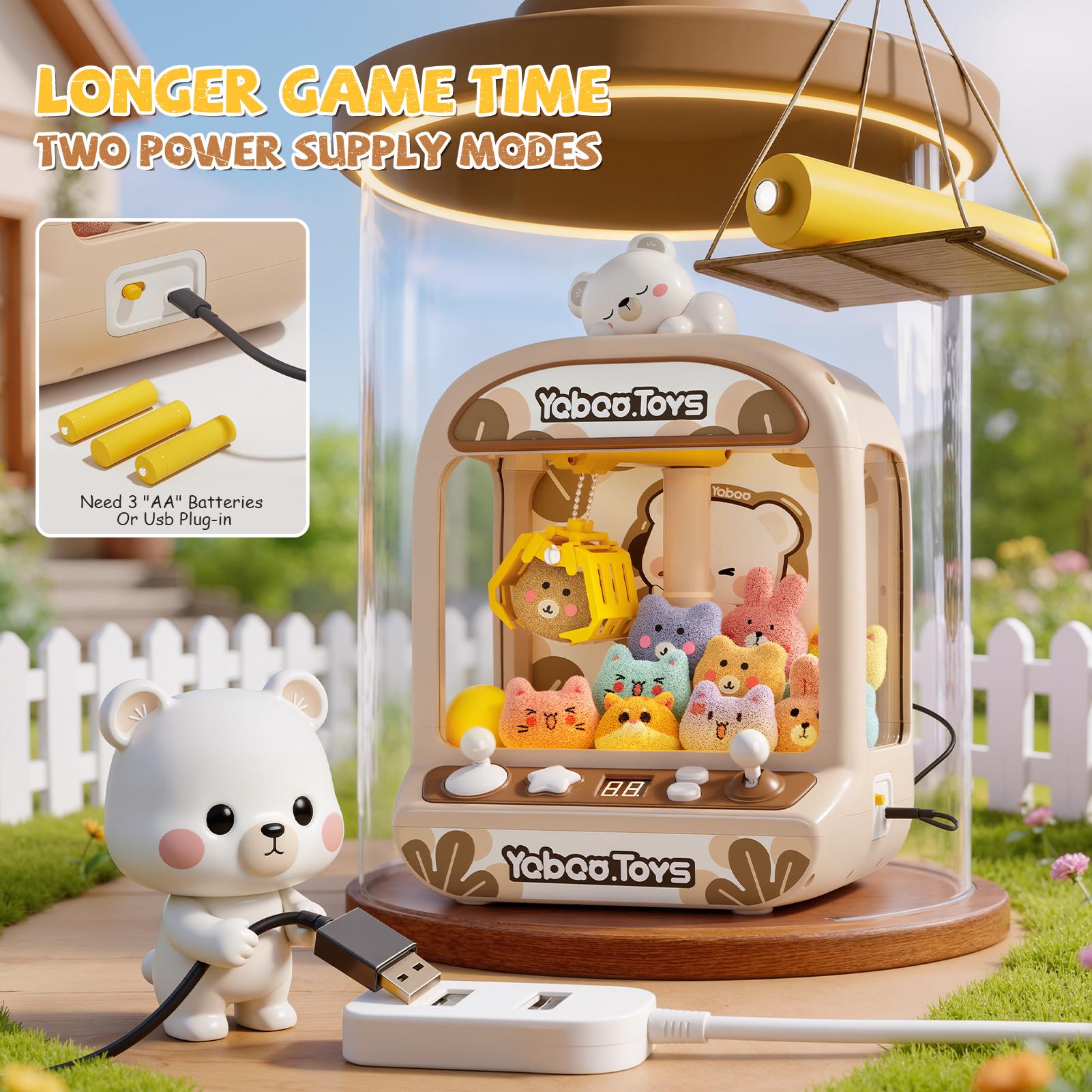 Claw Machine for Kids, Mini Vending Machine with Music, Prize Dispenser ...
