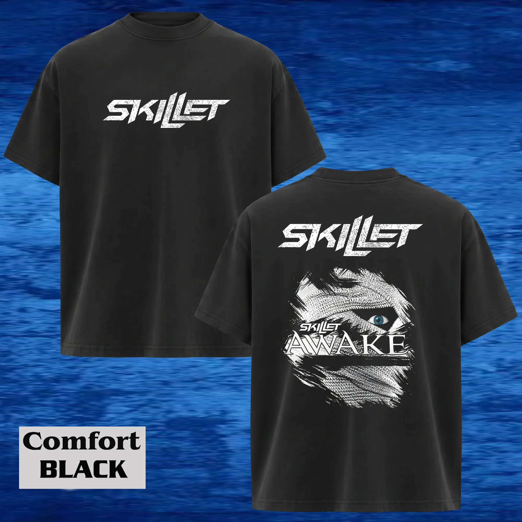 Retro Skillet Band " Awake " Comfort Colors T-shirt, Skillet Band T-Shirt, Music Graphic Tee, Rock Band Shirt, Retro Music Tee, Rock Music Lover Shirt, Skillet Merch, Concert Merch, Summer Outfits, Gift For Fans
