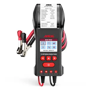 ANCEL BST600 Car Battery Tester with Printer - 12V/24V, 100-2000 CCA, Automotive Battery Temperature Load Tester - Cranking and Charging System Test for Trucks, Cars, Motorcycles, RVs, SUVs, Boats