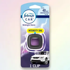 Febreze Car Air Freshener - Midnight Storm - 0.06 fl oz