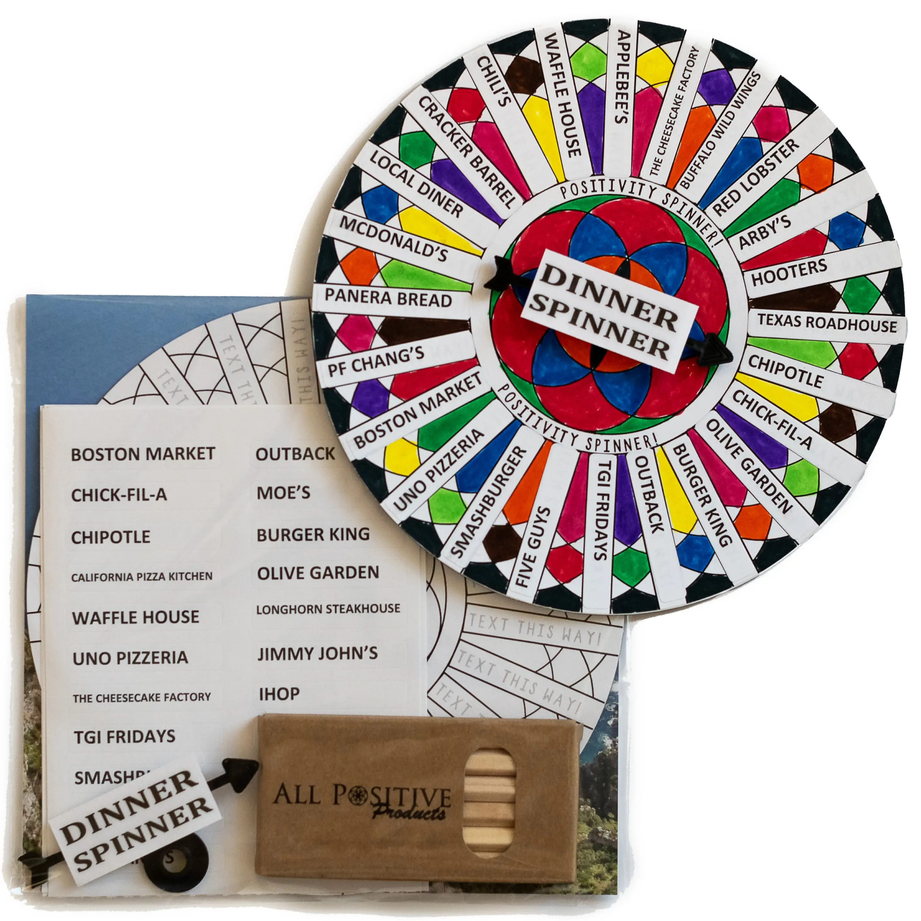 Dinner Spinner DIY What to Eat Decider | Recipe Selection Spinner | Dinner Decider