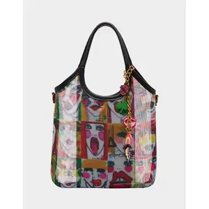 Betsey Johnson FACES MINI MESH BAG MULTI