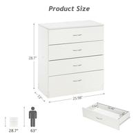 White(4 Drawer)