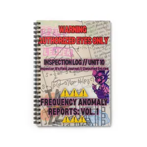 Inspector 10 journal Notebook, Ruled Line Notebook, Spiral Goodnotes Notebook, Student Notebook