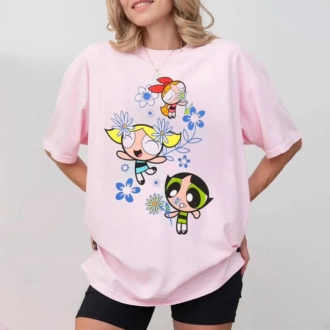 Powerpuff Girls Bubbles Graphic Gift For Fans T Shirt QO20704