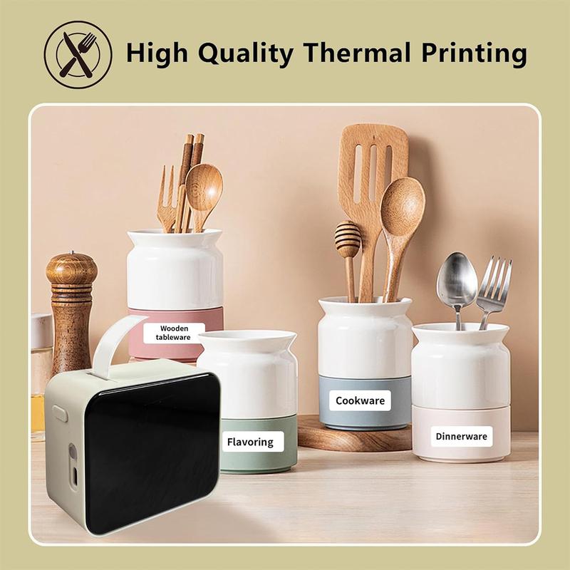 Portable mini label maker, portable wireless printer, thermal label printer. Can print name labels, item labels, and can labels, making it a perfect Valentine's Day gift.