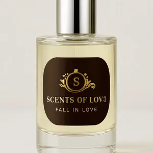 Scents of Lov3 Fall in Love Gold Cologne - US Edition with Blueberry & Vanilla Notes - Top, Middle, Base Fragrance Notes