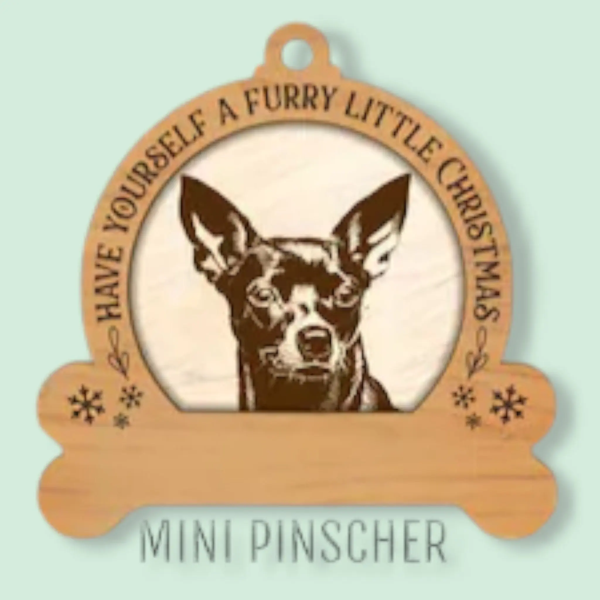 Mini Pinscher Personalized Funny Ornament