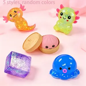 Malt Sugar Squishy Squeeze Toys in 5 Designs: Perfect Stress-Relieving, Slow-Rebound Party Gift