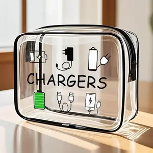 Clear Emergency Snack Bag, Portable Travel Storage for Road Trips, Large Capacity for Picnics and Daily Snacks