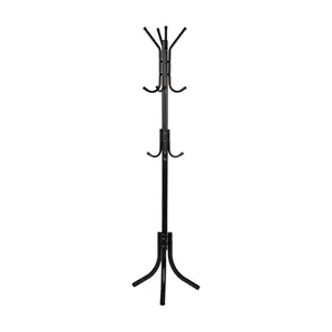 Mind Reader 11 Hook 3-Tier Metal Standing CoatRack