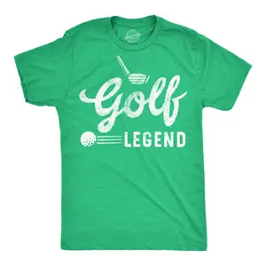 Mens Funny T Shirts Golf Legend Sarcastic Sports Graphic Tee Mens Funny T Shirts Cool Vintage Fashion T-Shirt Gift Classic Menswear Sarcastic Apparel for Men Funny Golf Short Sleeve Novelty Tees for Guys Green