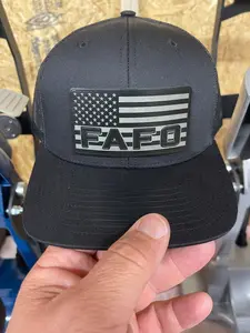 FAFO Patch Blacked Out Hat – Tactical Edition, Adjustable Snapback, Blacked-Out American Flag Patch, Premium Richardson Hat, All-Black Stealth Design, Tactical Style, Comfortable All-Day Wear