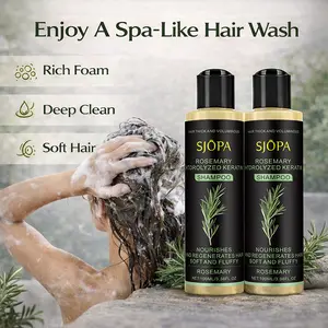 SJOPA Rosemary Shampoo - BoostHair Growth, Control Oil & Dandruff,Soothe Scalp lritation & RestoreShine! Cleanser Conditioner