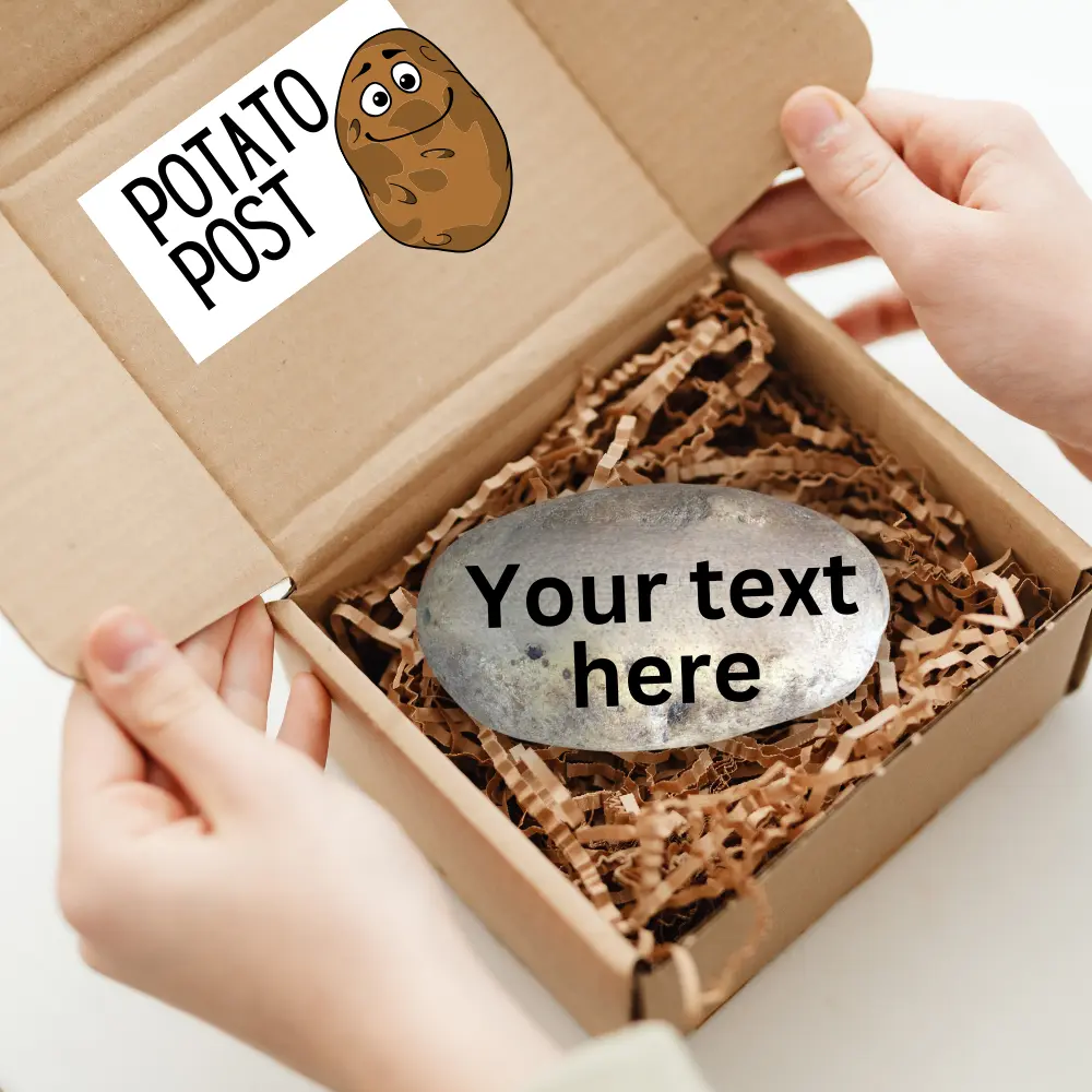 CUSTOM Potato Message - Potato Post - Send a Potato In the Mail