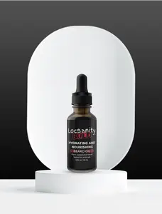 Locsanity BOLD Hydrating & Nourishing Beard Oil – Lightweight Hair Care Liquid with Sunflower Seed Oil, Argan, Coconut, Grape Jojoba, Shea, Olive – Daily Fragranced Moisturizer for Men’s Hair & Beard