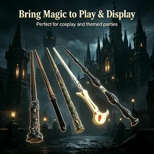 Cool Large Bore Resin Magic Wand Toy, High Playability Wizard Prop, Ideal Hobby Item for Daily Play, Cosplay Gathering, Theme Party, Perfect Present for Kids & Magic Enthusiasts