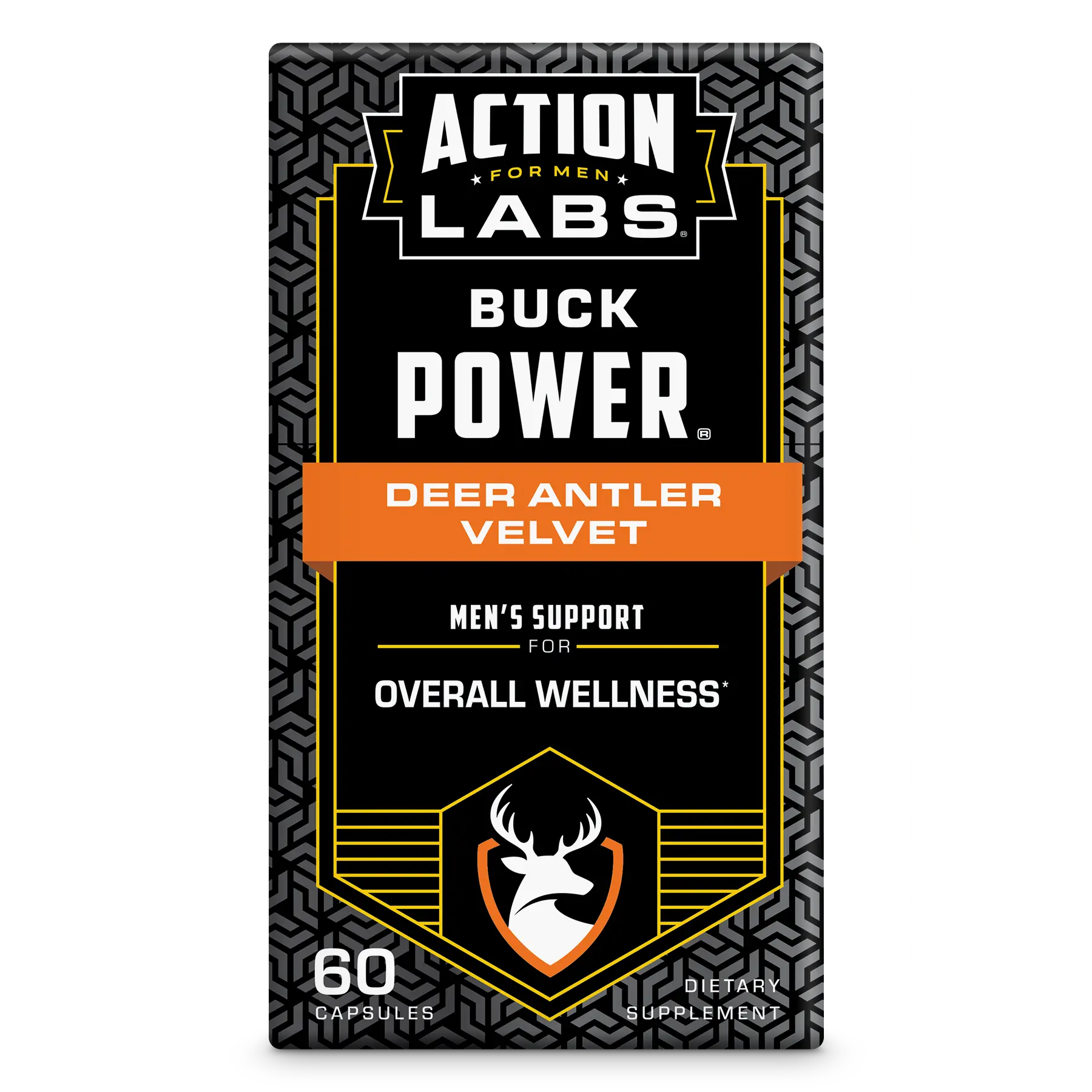 ACTION LABS Deer Antler Velvet Herbal Supplement, Buck Power Health & Nutrition Support