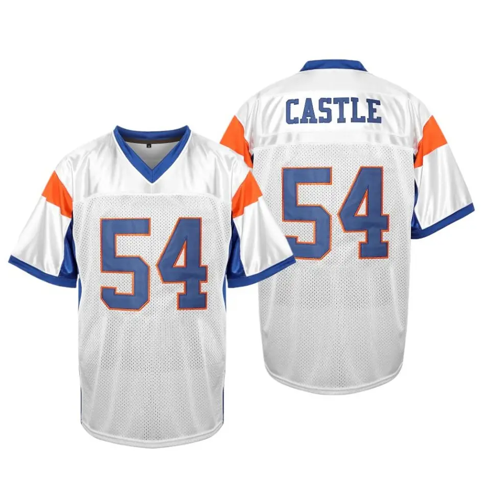 Fashion Men's American Football Jersey, #54 Men's V-neck Short Sleeve Breathable Lette Embroidered Stitched Clothing Athletic Durable Palace Brazil S