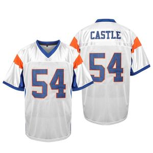 【TikTokShopBlackFriday】Fashion Men's American Football Jersey, #54 Men's V-neck Short Sleeve Breathable Lette Embroidered Stitched Clothing Athletic Durable Palace  Brazil Shirt