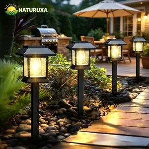 Naturuxa 12-Pack Solar Outdoor Pathway Lights, Waterproof Landscape Lighting for Path Walkway, Lawn Garden Outside Décor fathersdaygiftideas