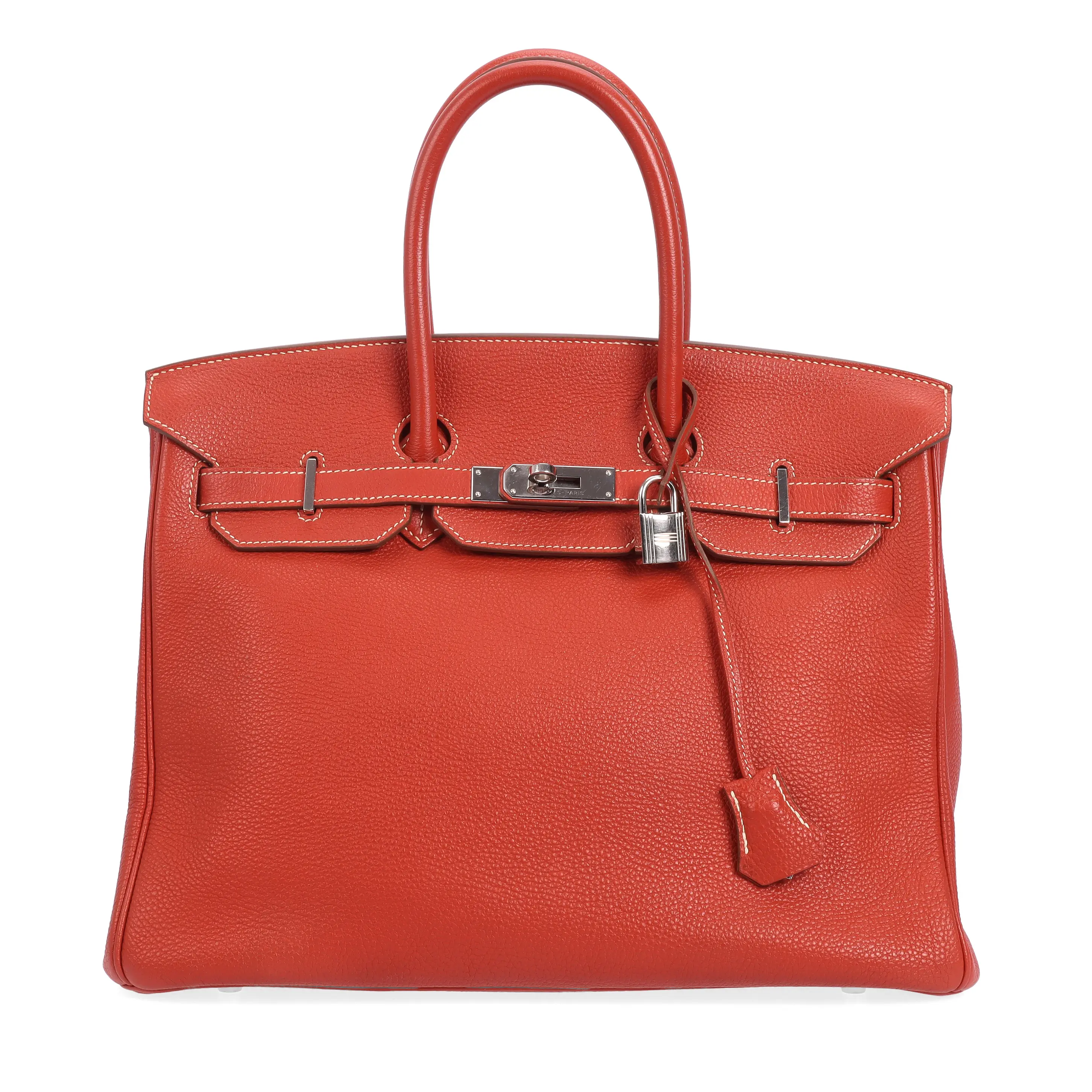 Pre-owned HERMÈS Togo Calfskin Shoulder Bags Birkin 35 Rouge 84098750