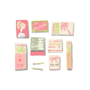 Charleston Matchbook - Art Print by Rebecca Illustrated