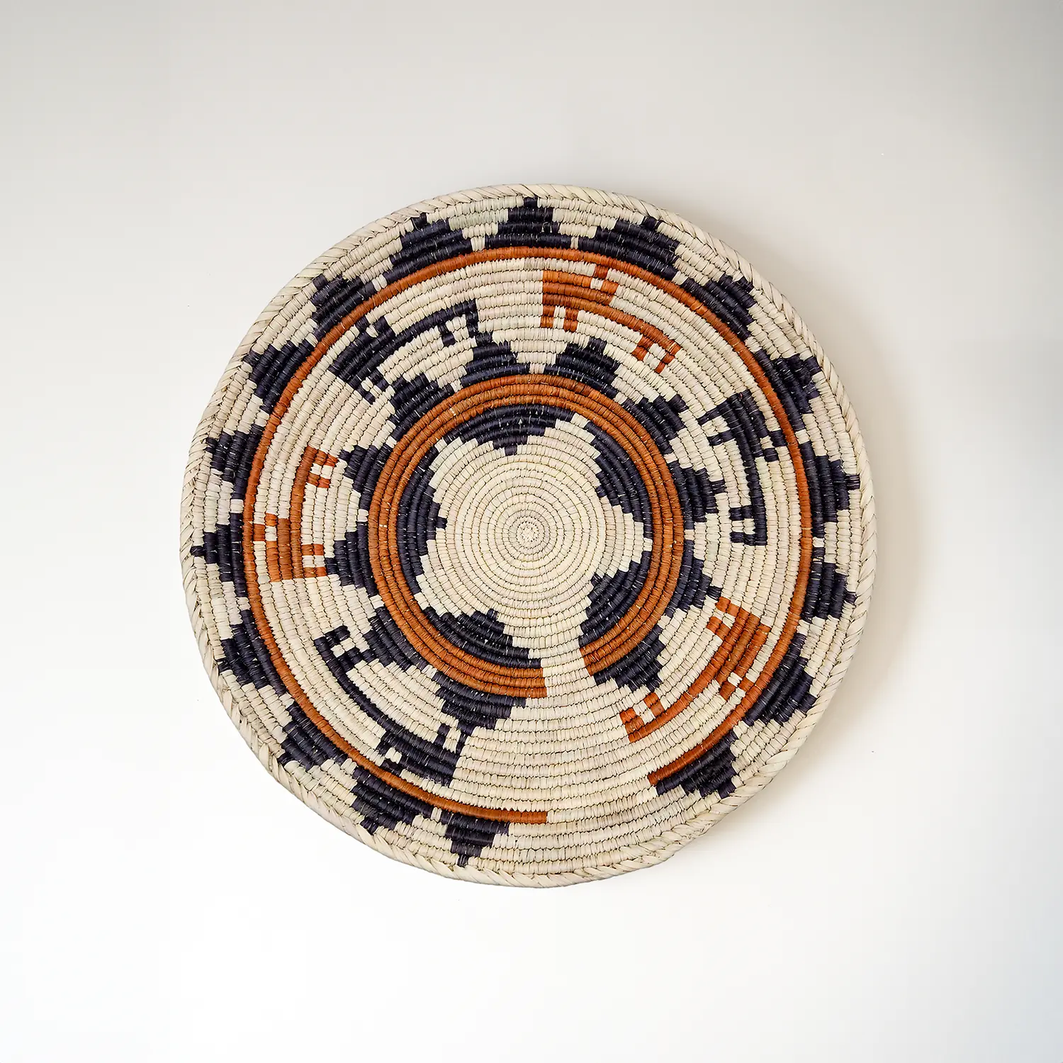 The Bull Handwoven Wall Basket, Date Palm Leaves Baskets, Wall Hanging Decor