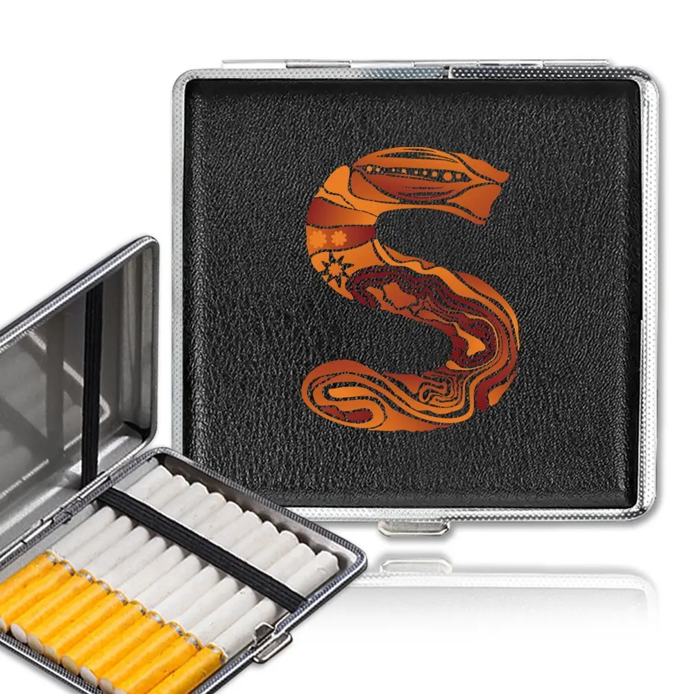 PU Cigarette Storage Box, High-Capacity Portable Dustproof Cigar Holder, Men & Women Cigarette Case, Engraved Initial Name Option