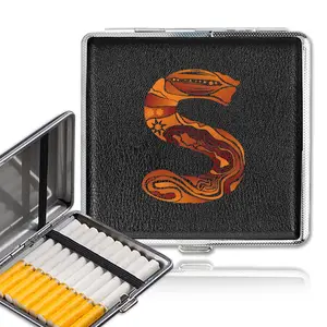 PU Cigarette Storage Box, High-Capacity Portable Dustproof Cigar Holder, Men & Women Cigarette Case, Engraved Initial Name Option